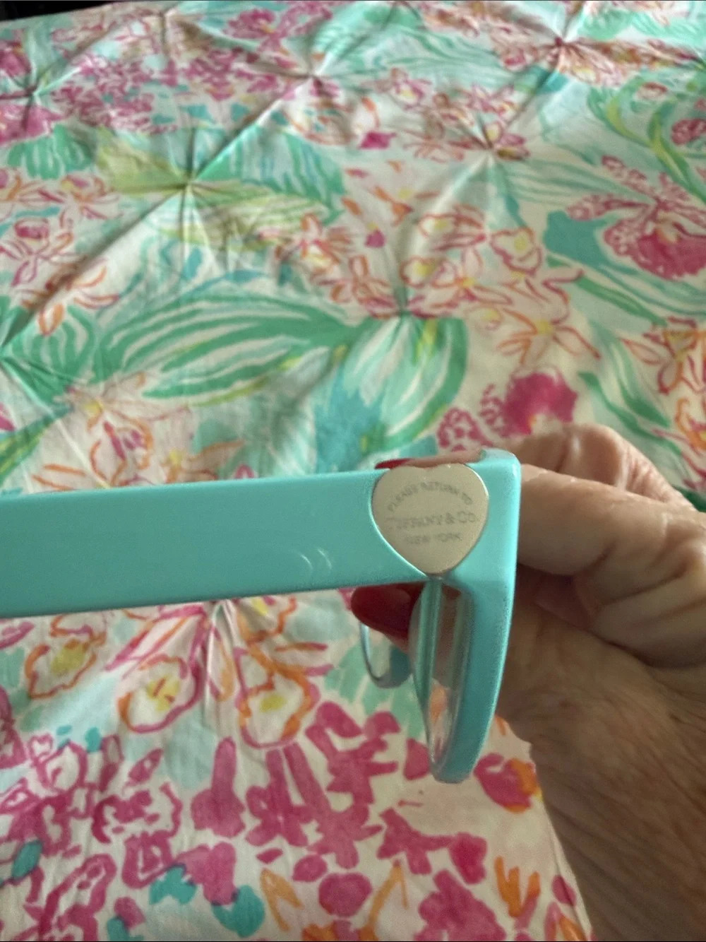 Tiffany & Co. Aqua Cat-Eye Optical Glasses Frame Only